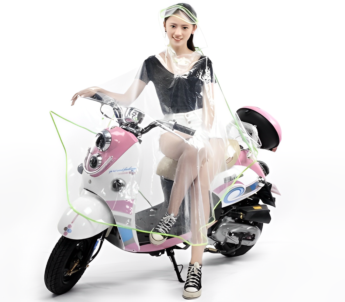 Áo mưa trong suốt